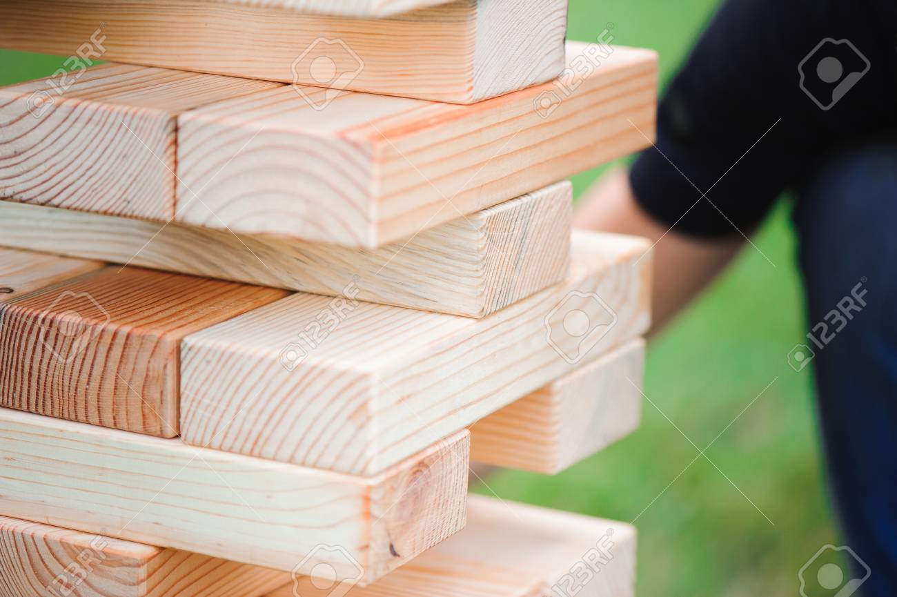 outdoor wooden blocks