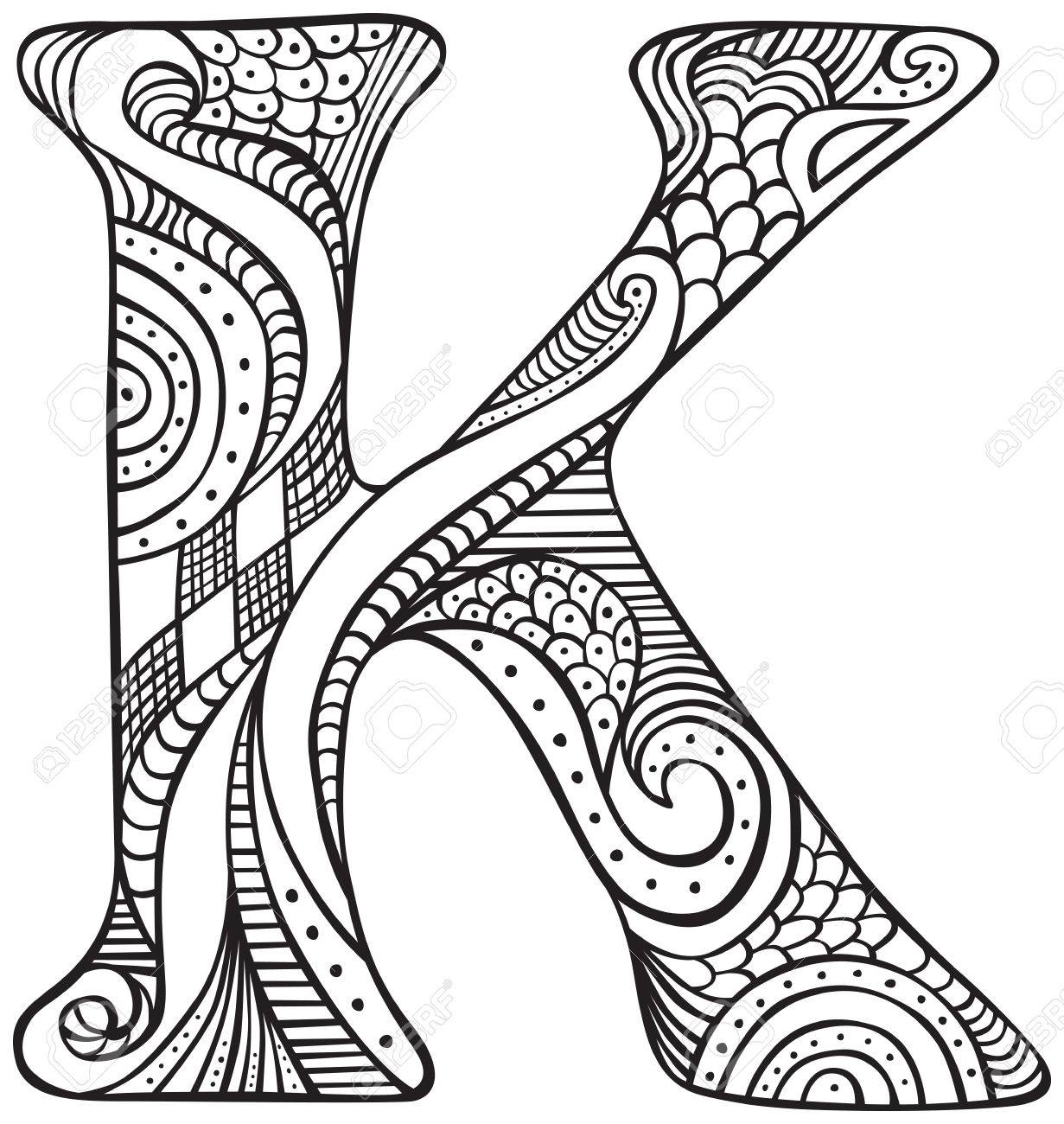 94 Top Coloring Pages For Adults Letters , Free HD Download