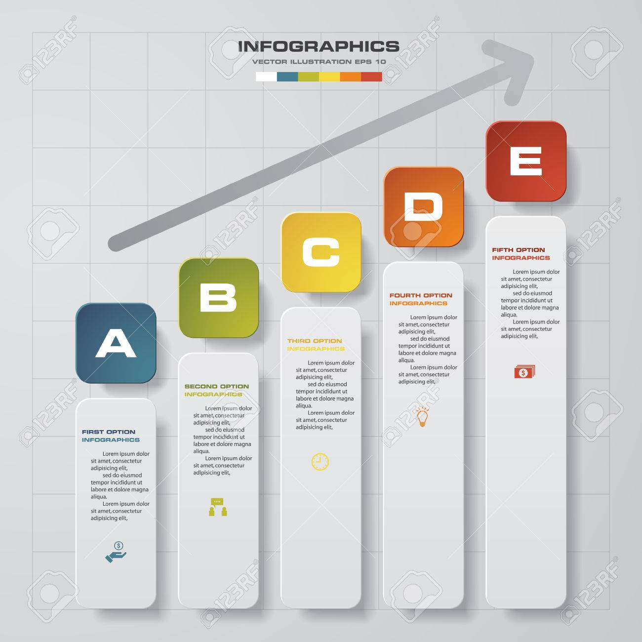 design chart 5 steps diagram template graphic or website layout website diagram template