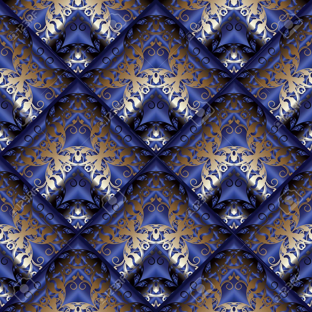 baroque seamless pattern floral