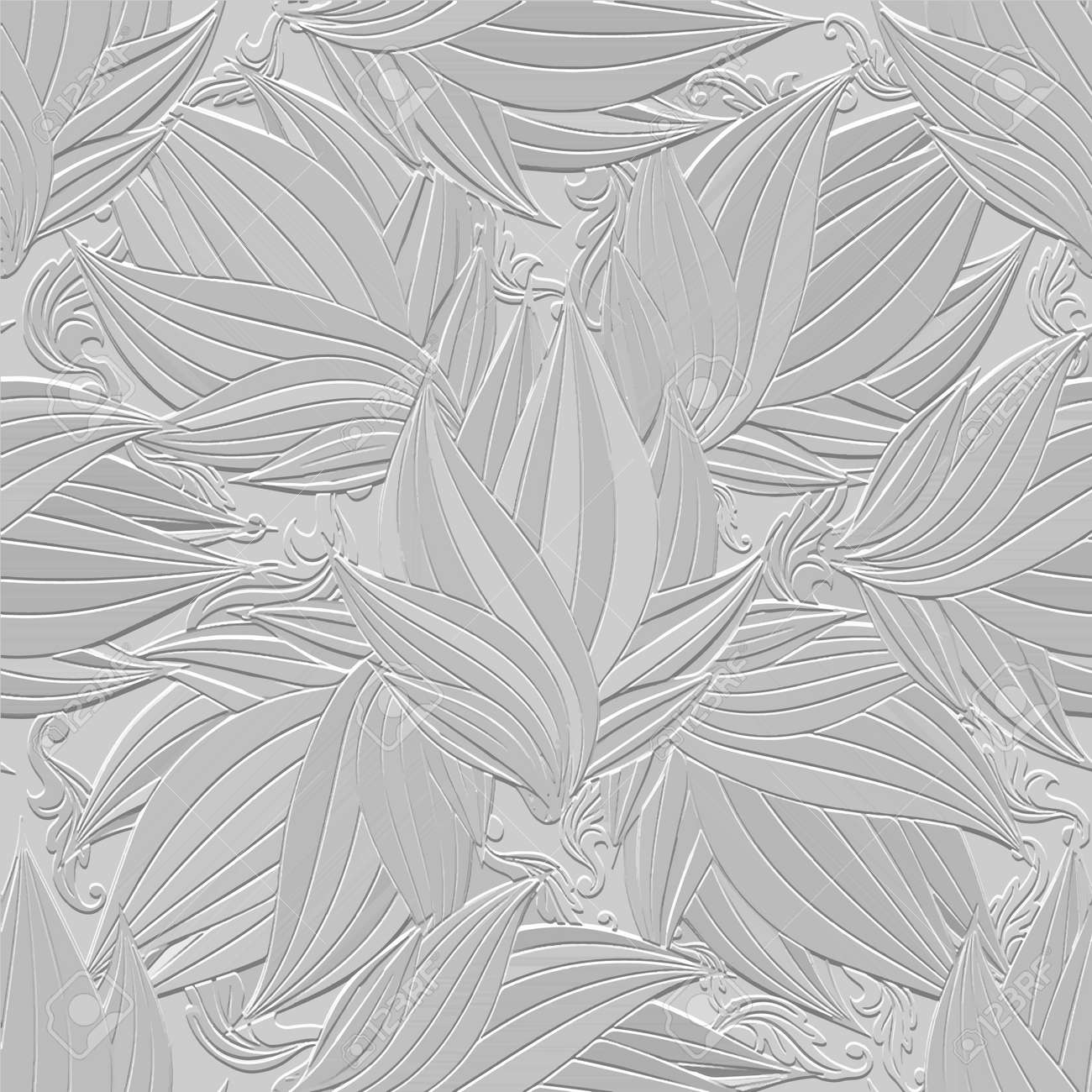 Motif sans couture de lignes florales en relief 3d. fond blanc texturé de belles fleurs. répéter la toile de fond en relief. fleurs 3d rayées en relief de surface. ornements d'art en ligne dessinés à la main avec effet de gaufrage. - 187849756 Motif sans couture de lignes florales en relief 3d. fond blanc texturé de belles fleurs. répéter la toile de fond en relief. fleurs 3d rayées en relief de surface. ornements d'art en ligne dessinés à la main avec effet de gaufrage. - 187849756