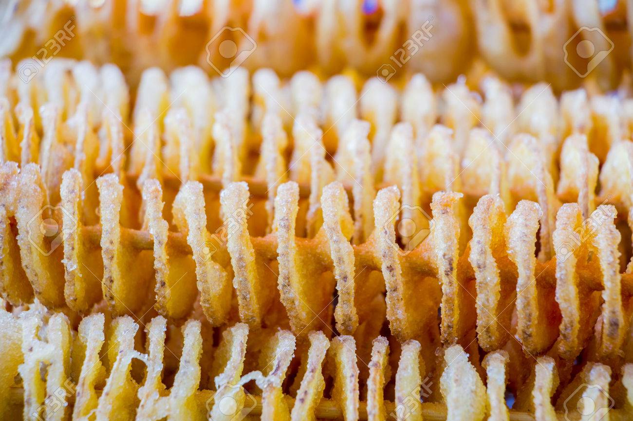 フライド ポテト スパイラル棒 の写真素材 画像素材 Image