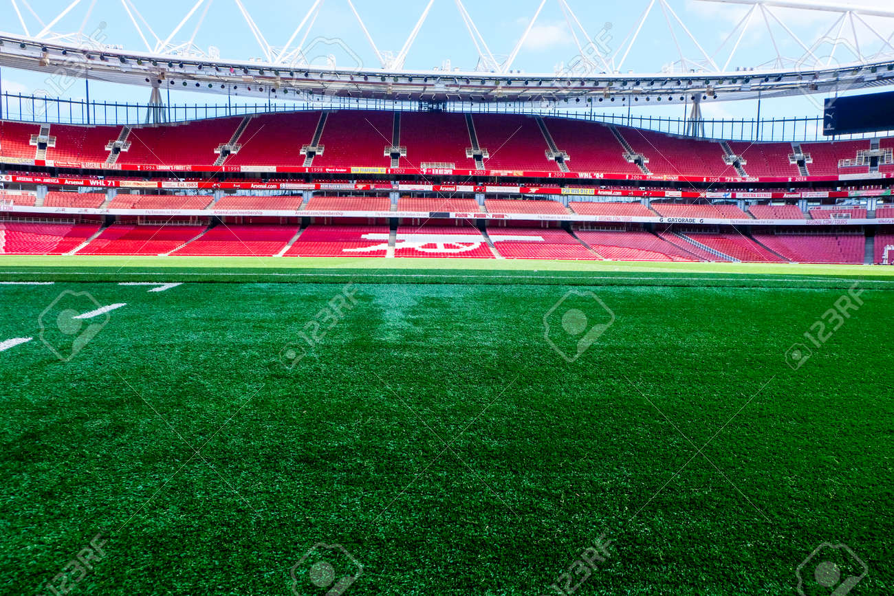 A picture of Emirates Stadium during tour in the afternoon before Covid-19. Emirates Stadium is home of Arsenal Football Club. - 167820937 A picture of Emirates Stadium during tour in the afternoon before Covid-19. Emirates Stadium is home of Arsenal Football Club. - 167820937