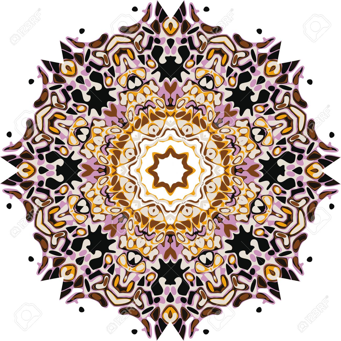 マンダラ民族インドのイラスト デザインのイラスト素材 ベクタ Image