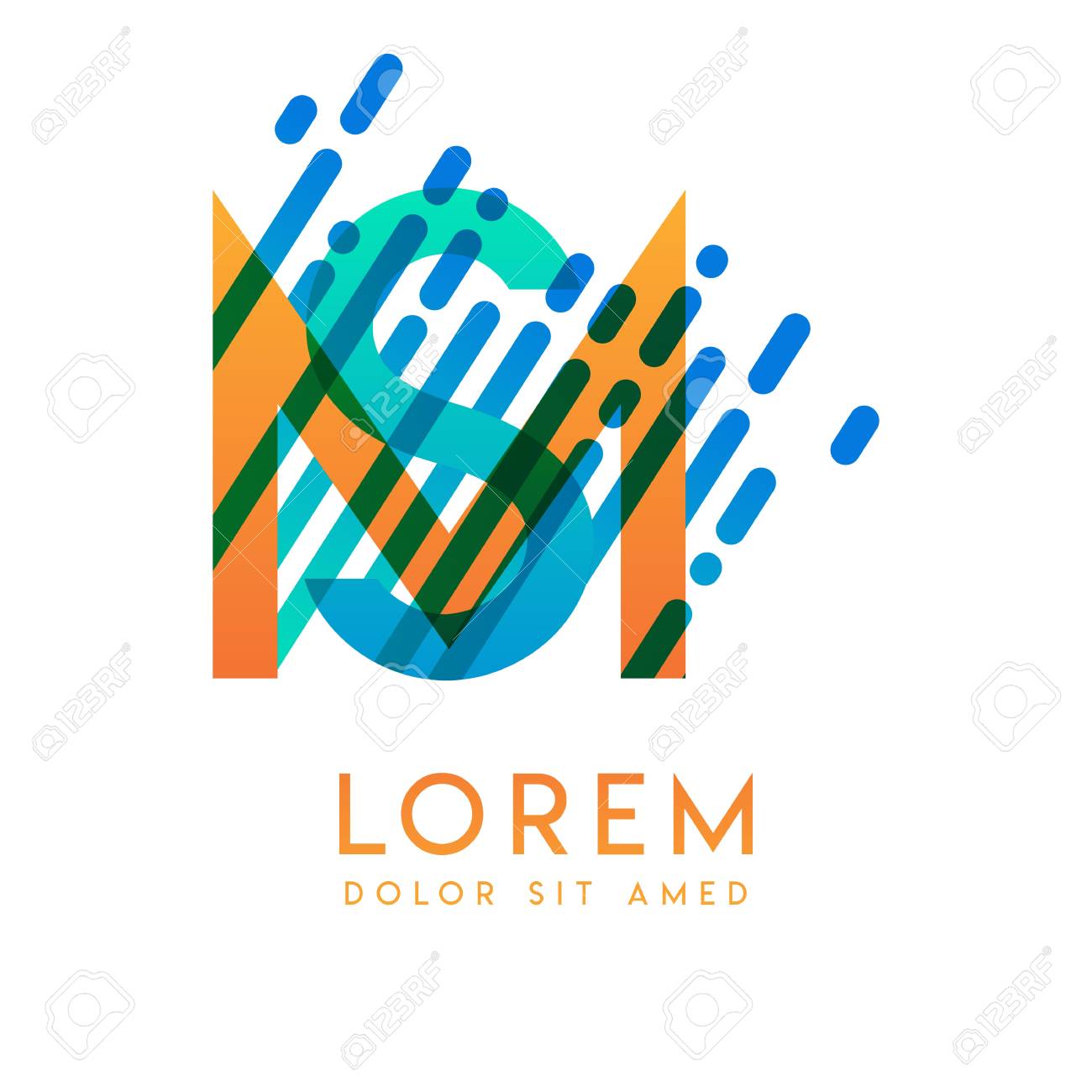 Sm Logo With The Theme Of Galaxy Speed And Style That Is Suitable For Creative And