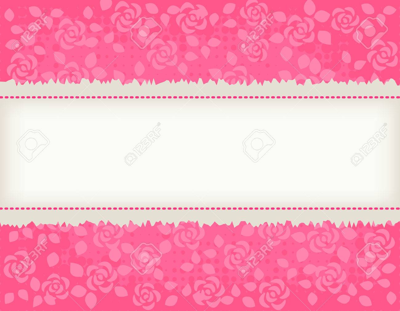 rosas rosadas bonitas texrured fondo wth marco de color marrón claro