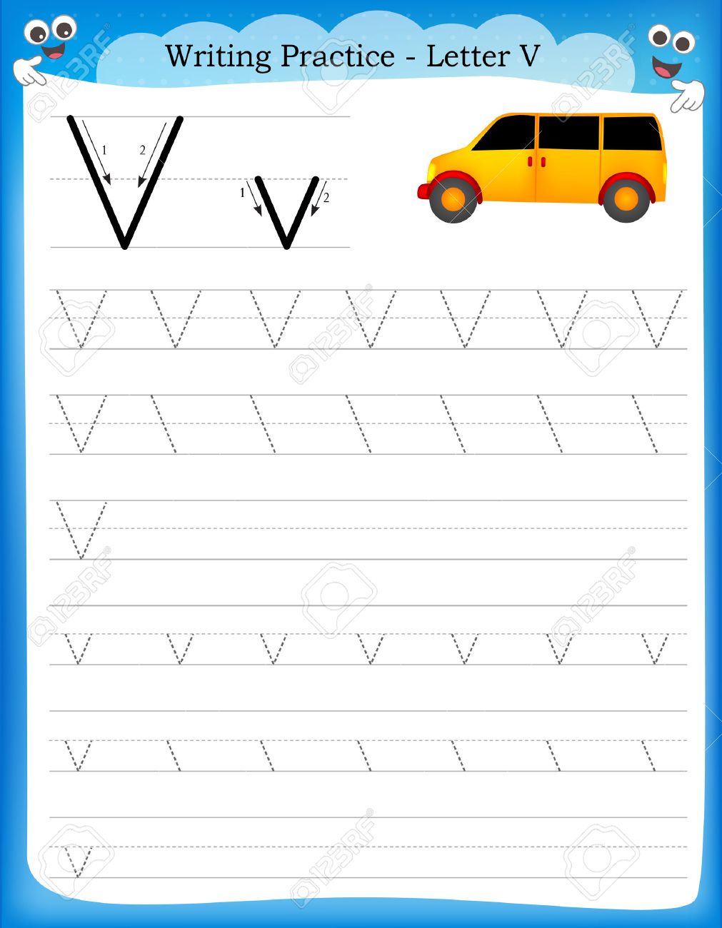 Hoja de trabajo de letras faltantes. completar las letras para numero en  ingles. juego educativo para niños. hoja de trabajo imprimible para  preescolar. Practica de la escritura. archivo vectorial 28272665 Vector en, image size:1011x1300