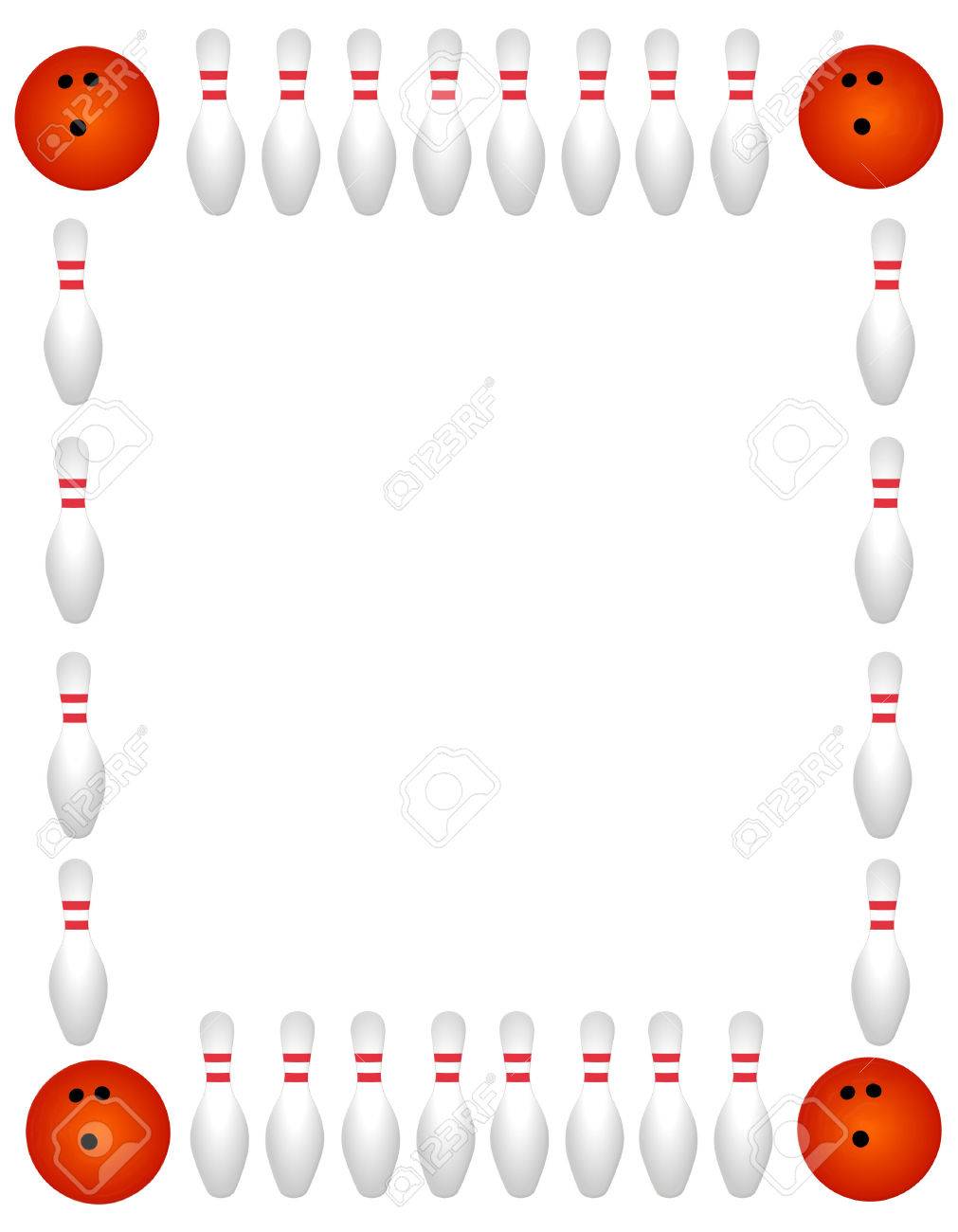 bowling pins with ball