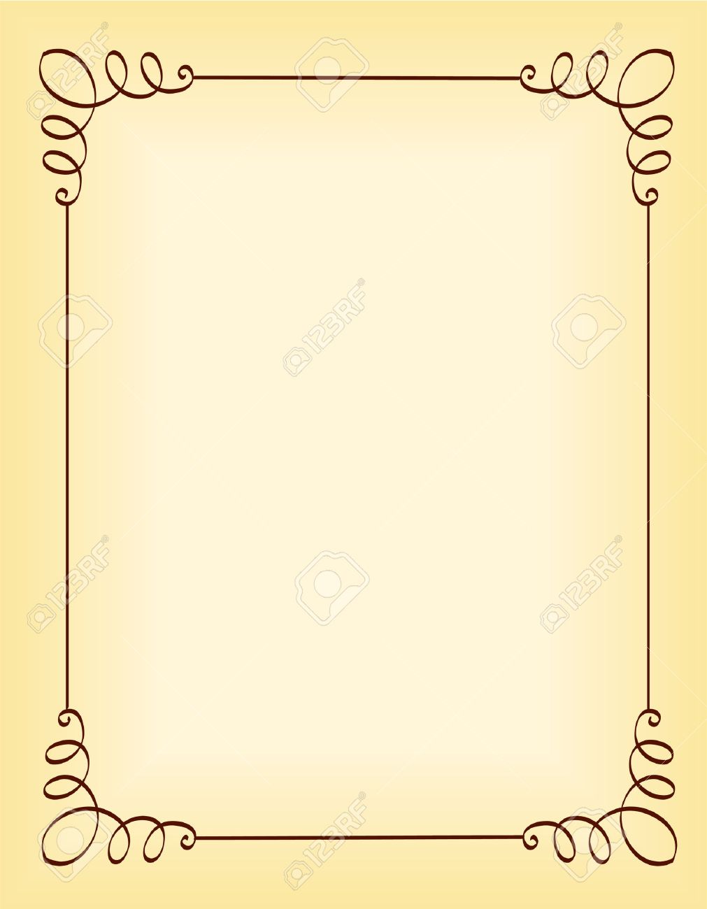unique ornamental border frame for party invitation backgrounds