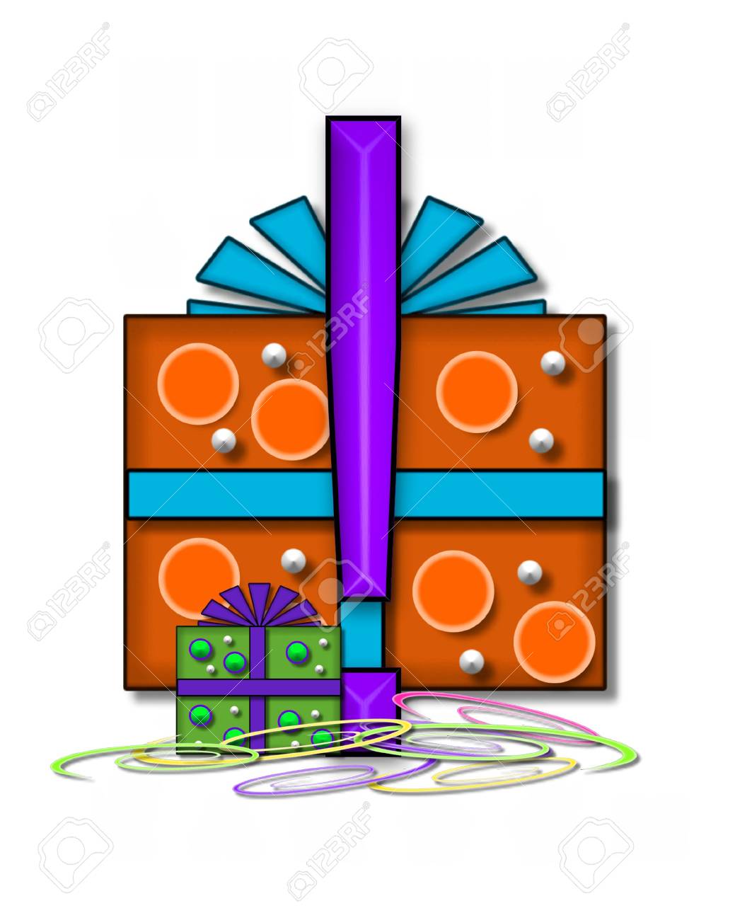 exclamation point in the alphabet set boxes and bows is 3d stock exclamation point in cover letter