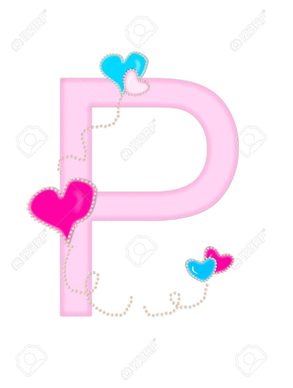 La Letra P En El Corazon De San Valentin Alfabeto Conjunto Fotos Retratos Imagenes Y Fotografia De Archivo Libres De Derecho Image