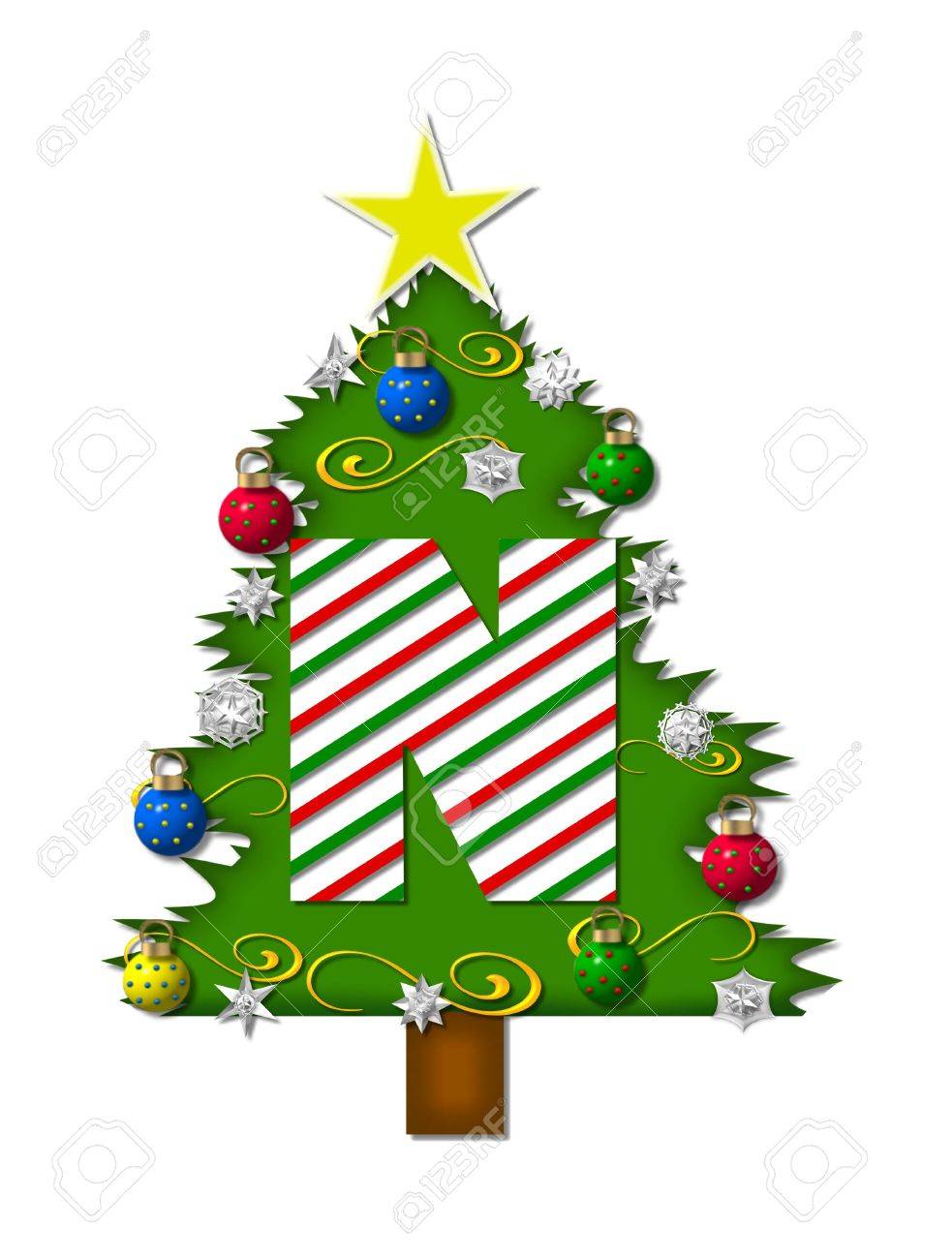 The Letter N In The Alphabet Set - 