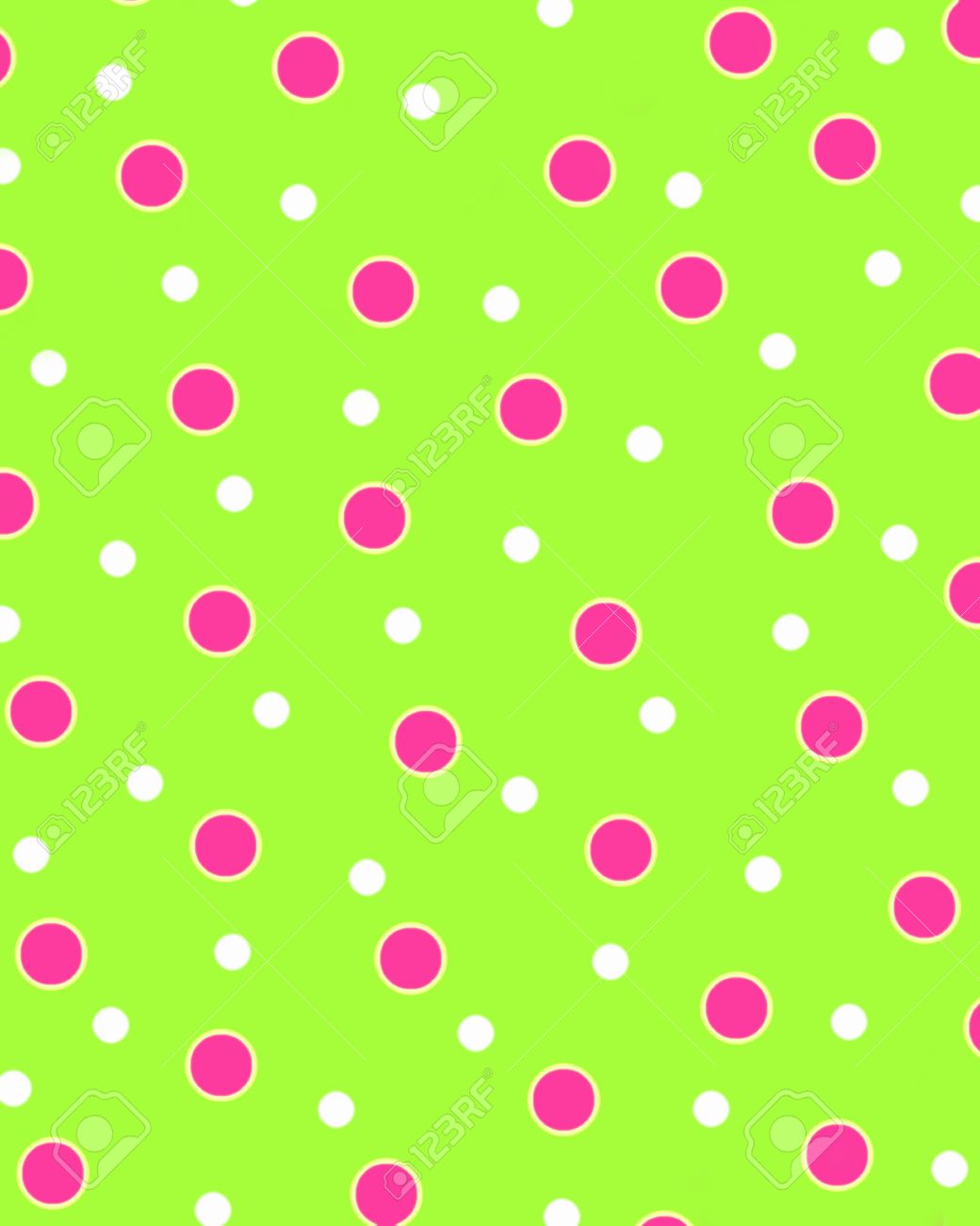 Bright Pink Colored Polka Dots Float Across A Background Of Stock Photo Picture And Royalty Free Image Image 26184945