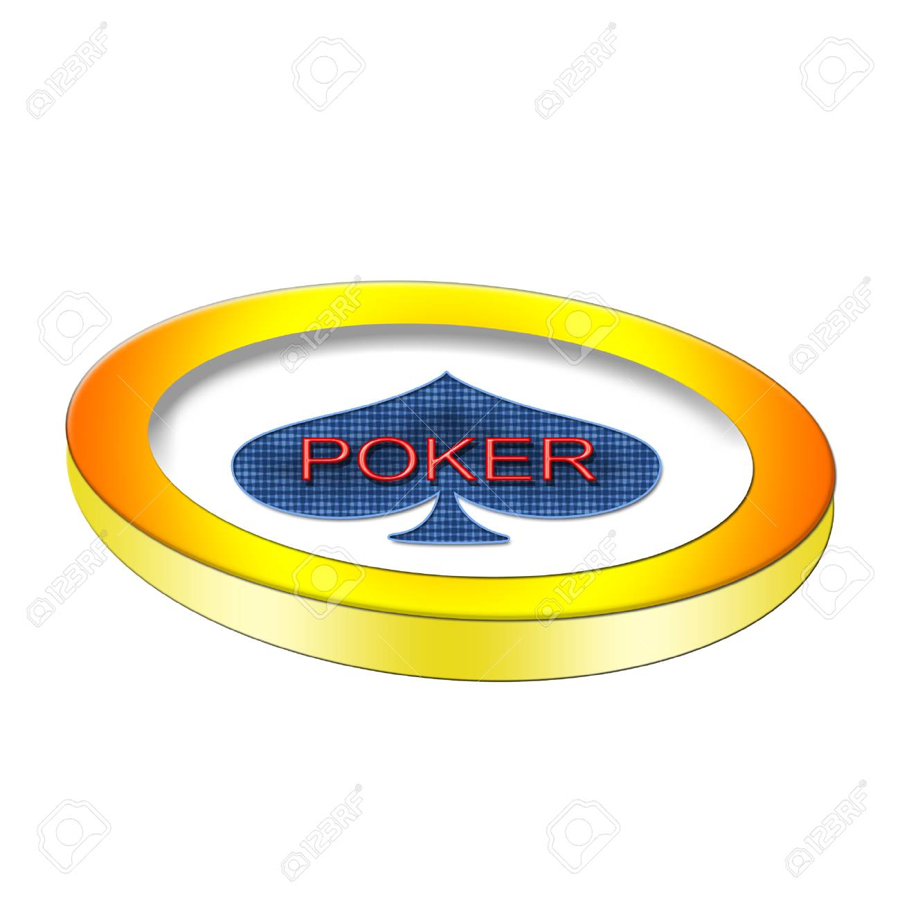 Une Puce De Poker Grandes Avec Un Chat Bleu Lumineux Sur Elle