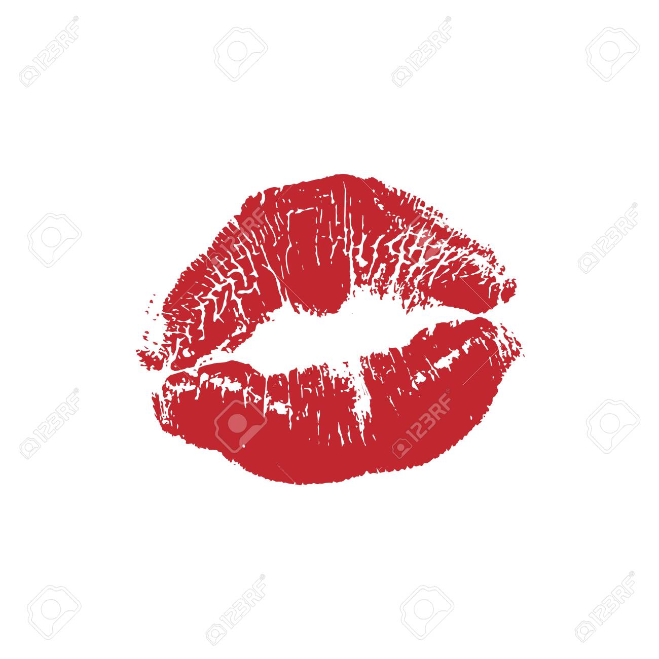 Vector Illustration Of Womans Girl Red Lipstick Kiss Mark Isolated On White  Background. Valentines Day Icon, Sign, Symbol, Clip Art For Design. Royalty  Free SVG, Cliparts, Vectors, And Stock Illustration. Image 122679880.