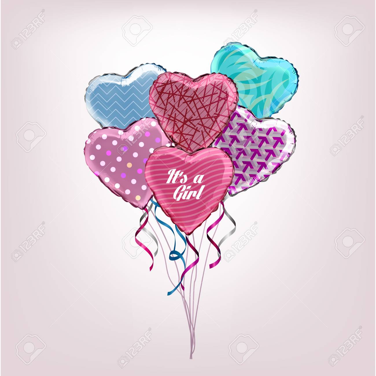 its a girl helium balloon