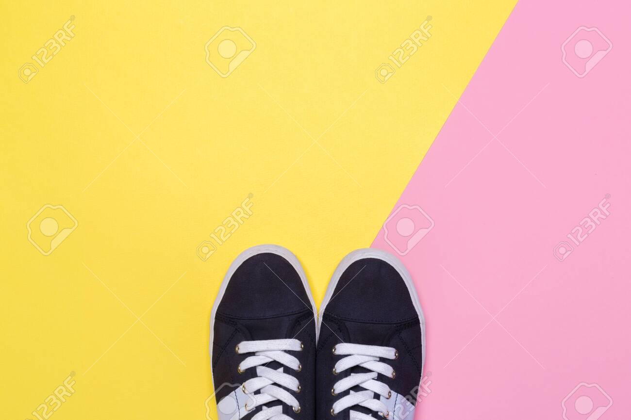 pastel yellow sneakers