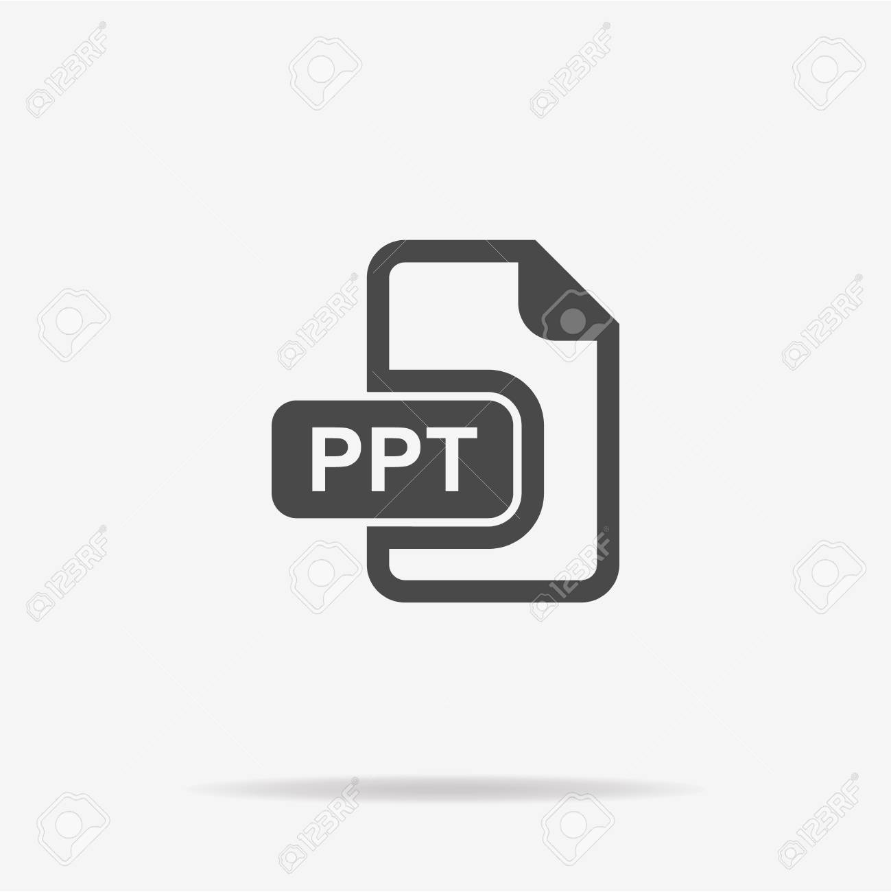 ppt icon vector concept illustration for design royalty free