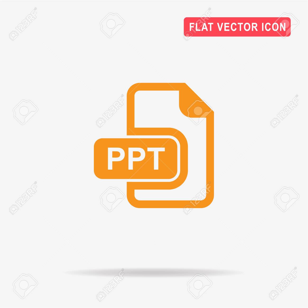 ppt icon vector concept illustration for design royalty free