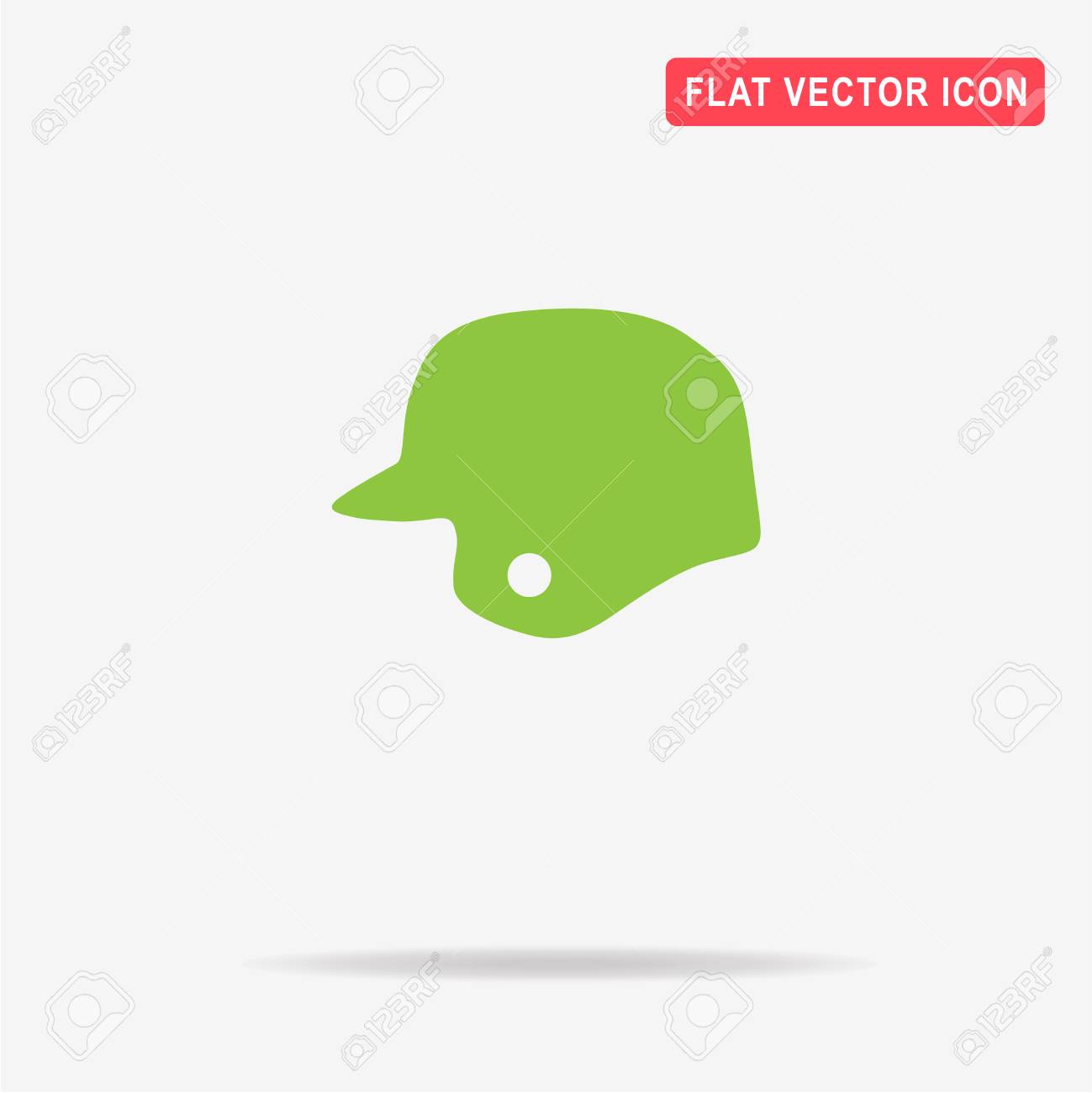 野球ヘルメット アイコン デザインのベクトルの概念図 のイラスト素材 ベクタ Image