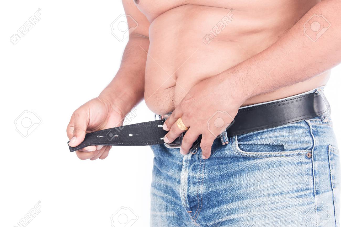 man with belt