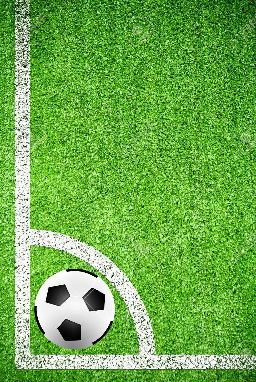 人工芝フィールド テクスチャ上にサッカー ボール の写真素材 画像素材 Image