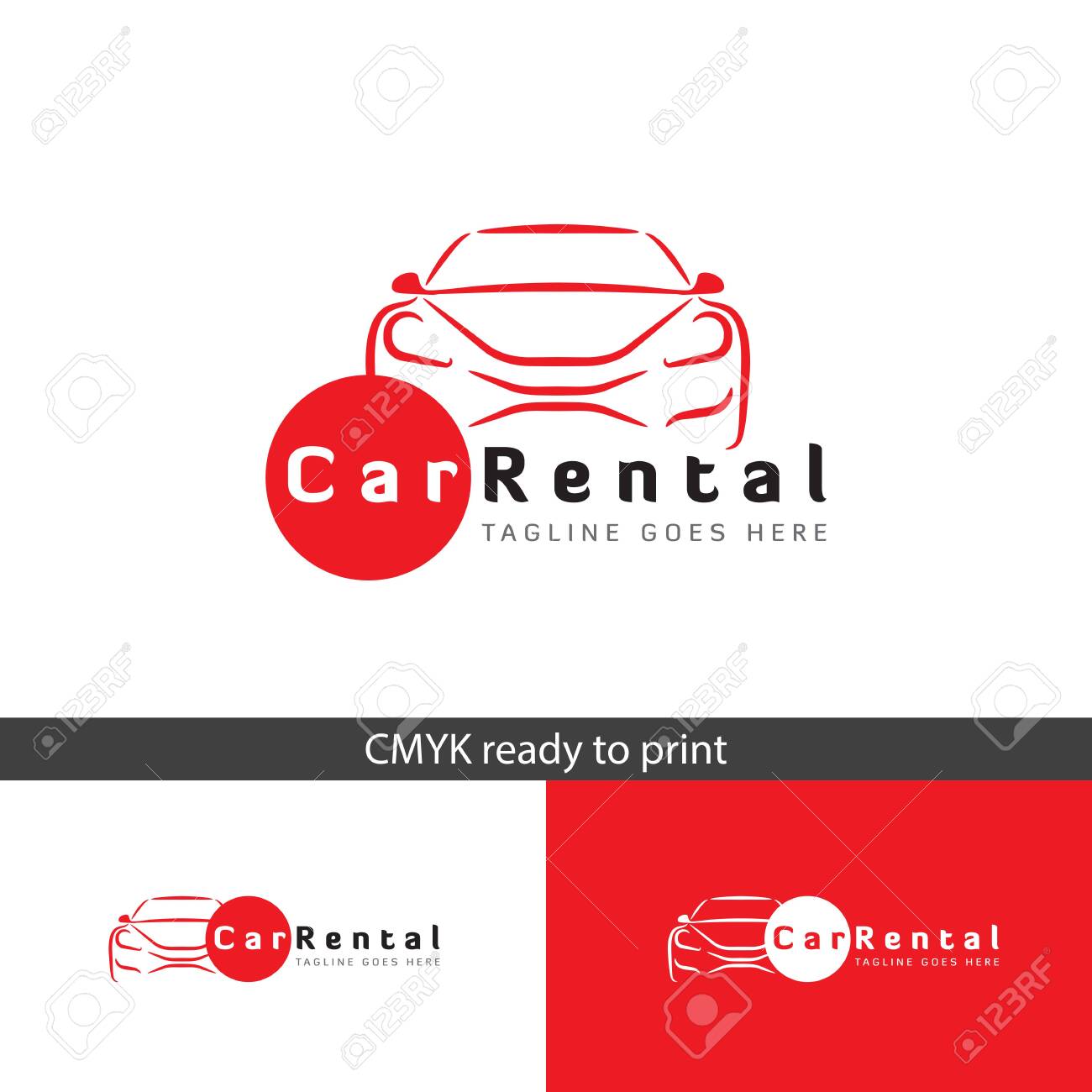 Logo Design ( Car Rental ) Graphic by World of graphics · Creative Fabrica, image size:1300x1300