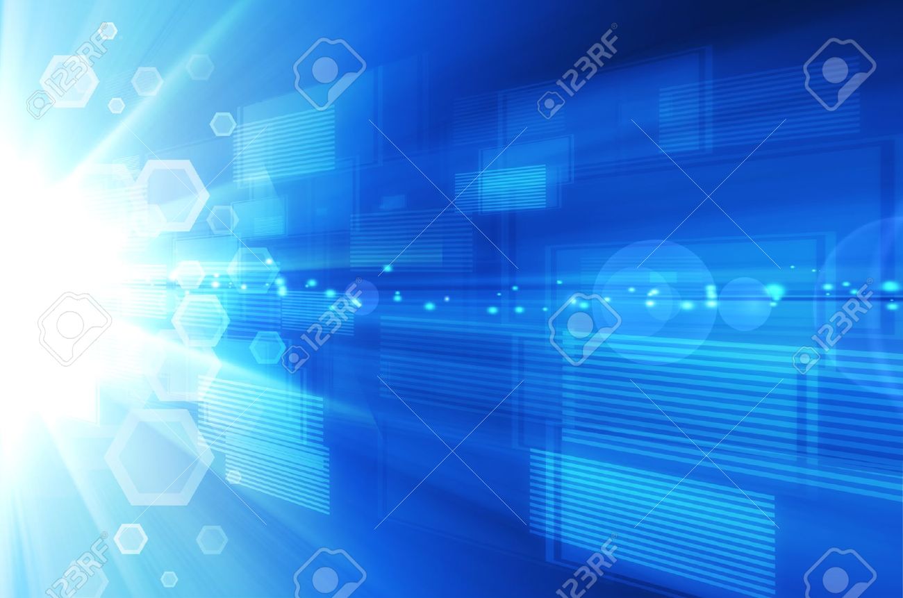 추상적 인 푸른 기술 배경입니다. 로열티 무료 사진, 그림, 이미지 그리고 스톡포토그래피. Image 15074389