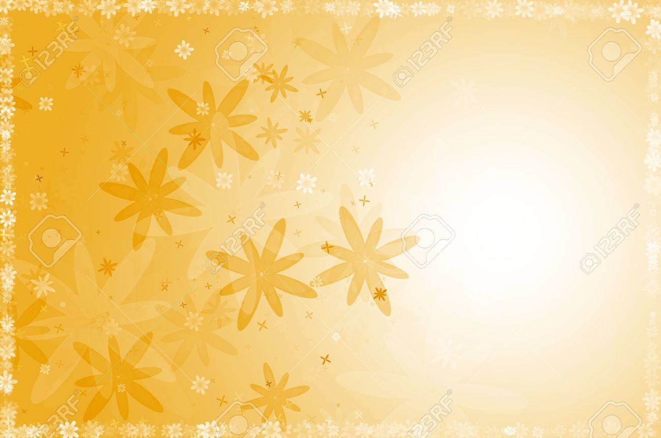 Yellow Flower Abstract Background. Stock Photo, Picture And Royalty Free  Image. Image 17502817.