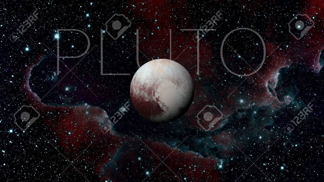 Solar System Pluto Es Ist Ein Zwergplanet Im Kuiper Gurtel Ein Ring Von Korpern Jenseits Von Neptun Es Ist Der Grosste Bekannte Zwergplaneten Im Sonnensystem Elemente Dieses Bildes Von Der Nasa Eingerichtet