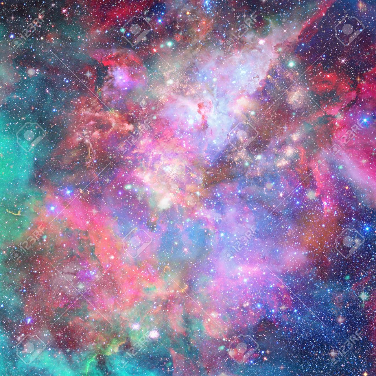 nebula and stars in