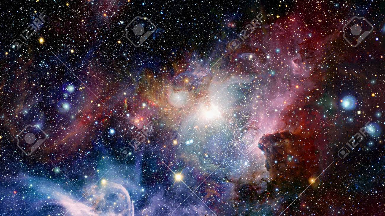 深宇宙の星雲と銀河 Nasaが提供するこの画像の要素 の写真素材 画像素材 Image