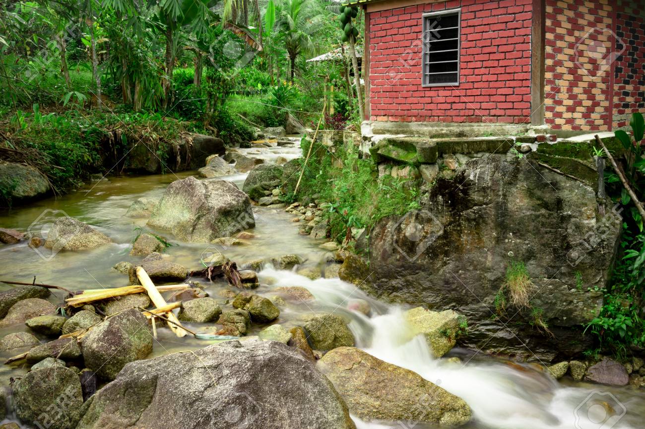 Slow Shutter Of The Batu Kurau River Taiping Perak Malaysia Stock Photo Picture And Royalty Free Image Image 90737301