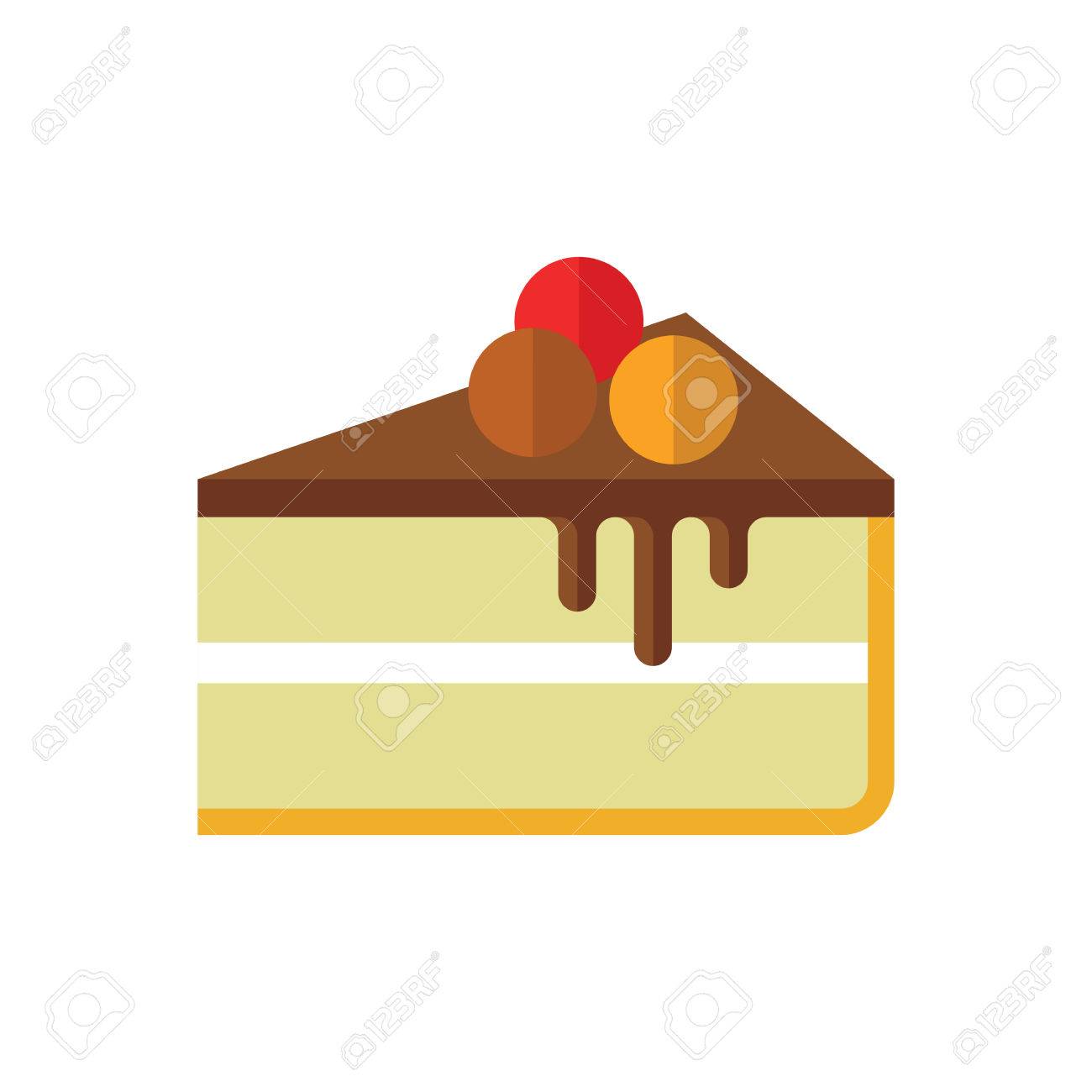 Cheesecake Illustration Tranche De Gateau Avec Trois Baies Icone Design Plat Minimaliste Moderne Vector Couleur Icone Sur Fond Blanc Clip Art Libres De Droits Vecteurs Et Illustration Image