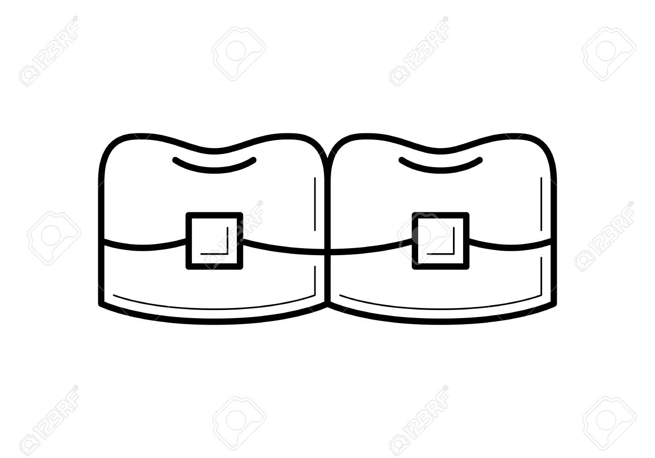 ブラケット アイコン ベクトルの図の歯 のイラスト素材 ベクタ Image ブラケット アイコン ベクトルの図の歯 のイラスト素材 ベクタ Image