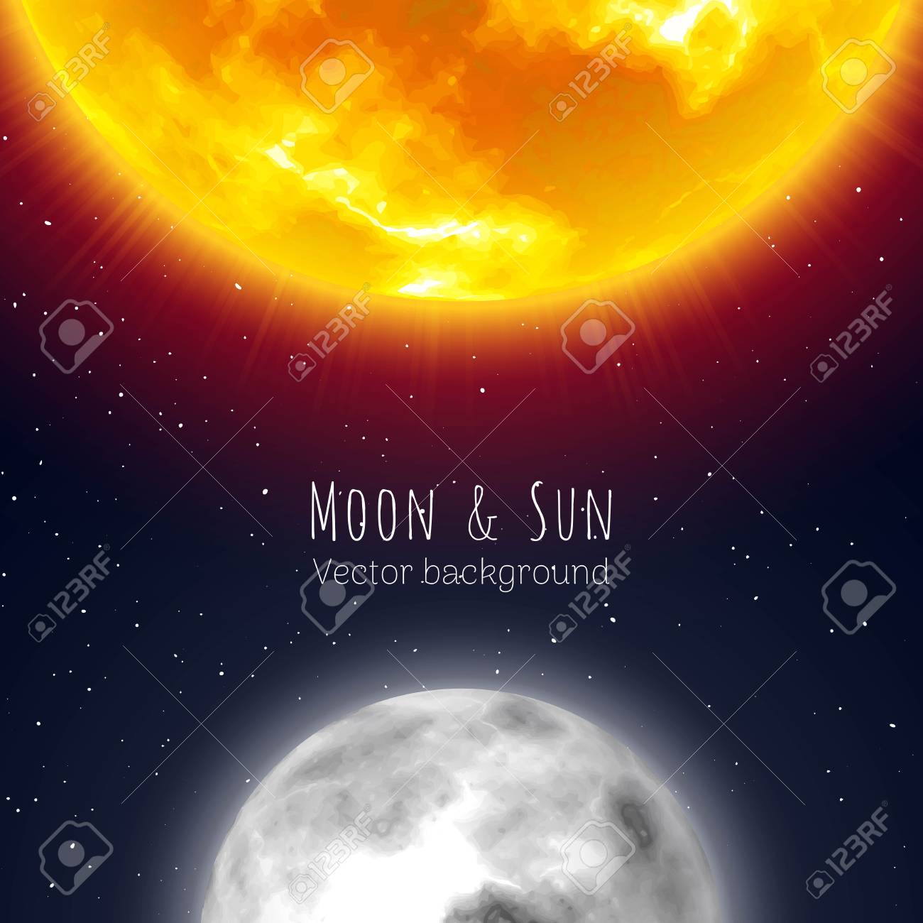 太陽と月の背景