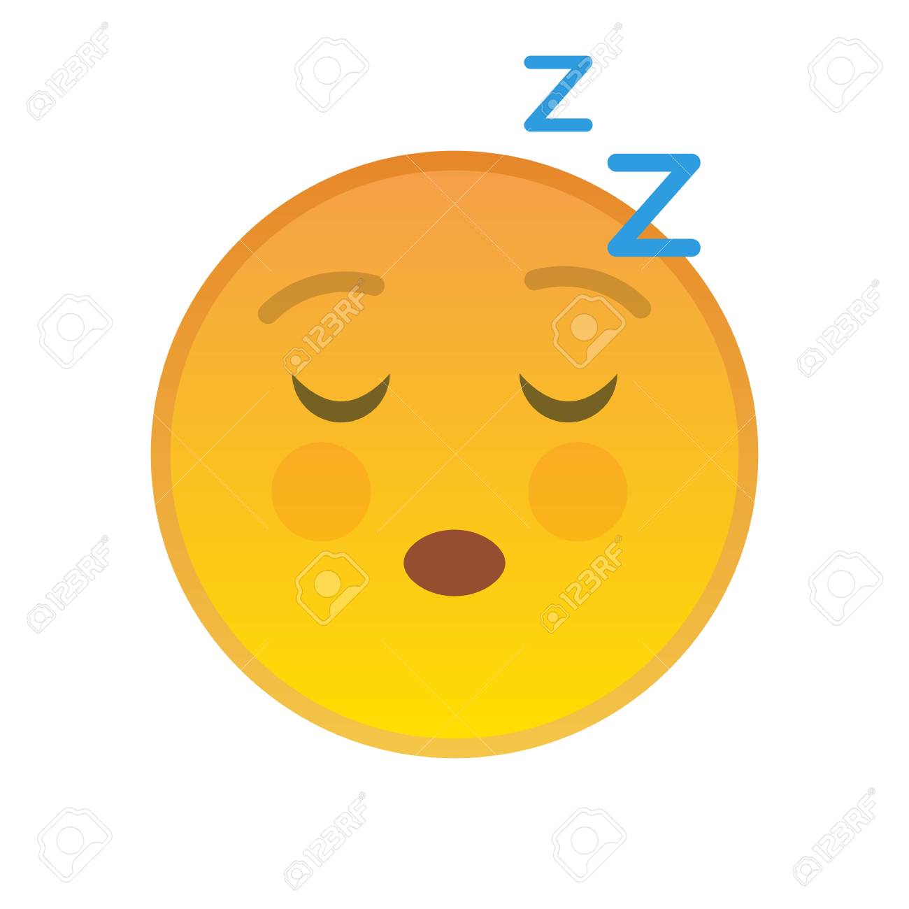 Download Sleeping Emoticon Isolated Element Relaxing Yellow Emoji Symbol Royalty Free Cliparts Vectors And Stock Illustration Image 110286568 Yellowimages Mockups