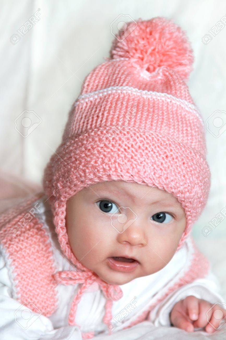 baby girl pink hat