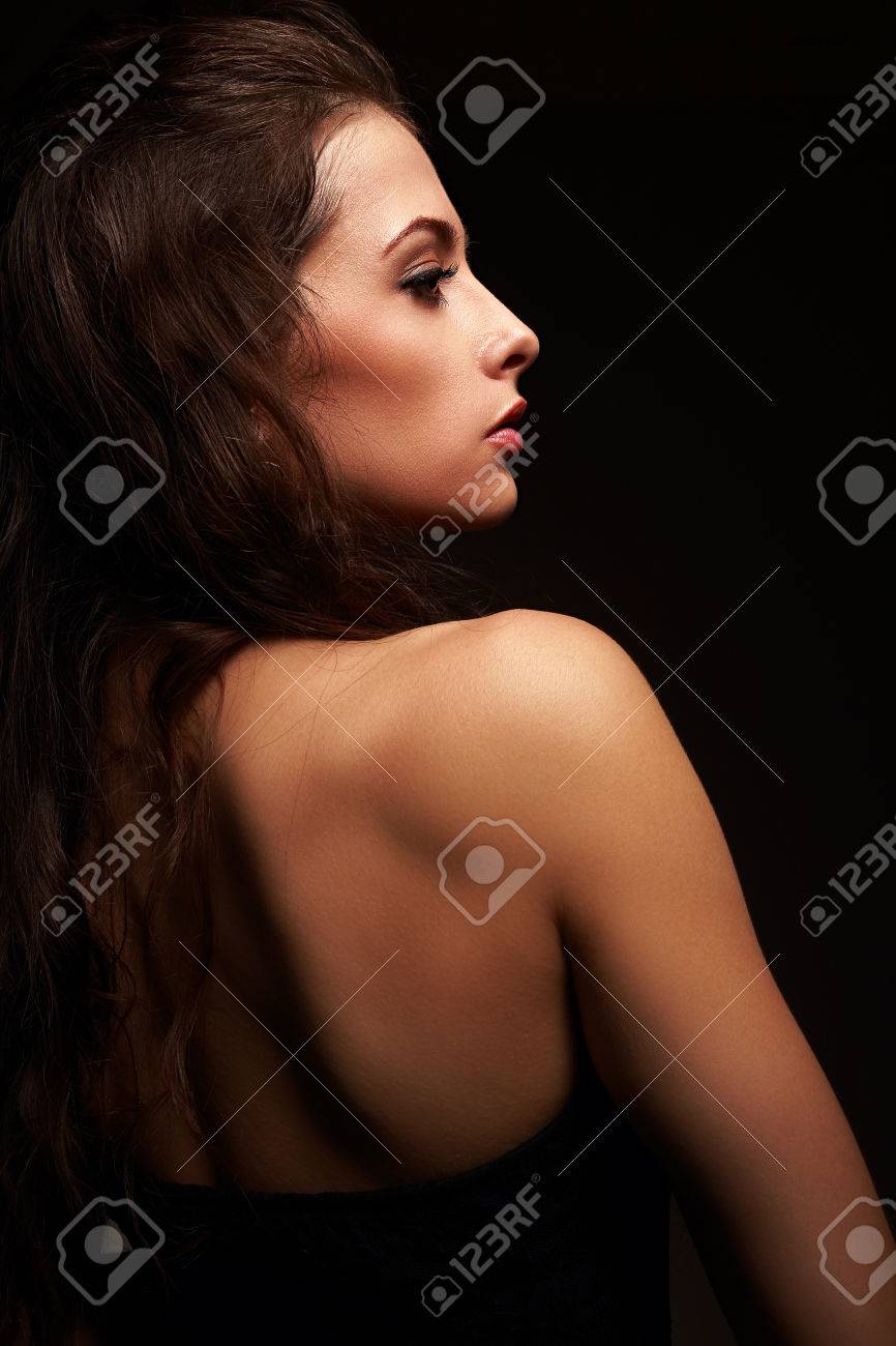 Sexy black hair girls back pictu photo 240