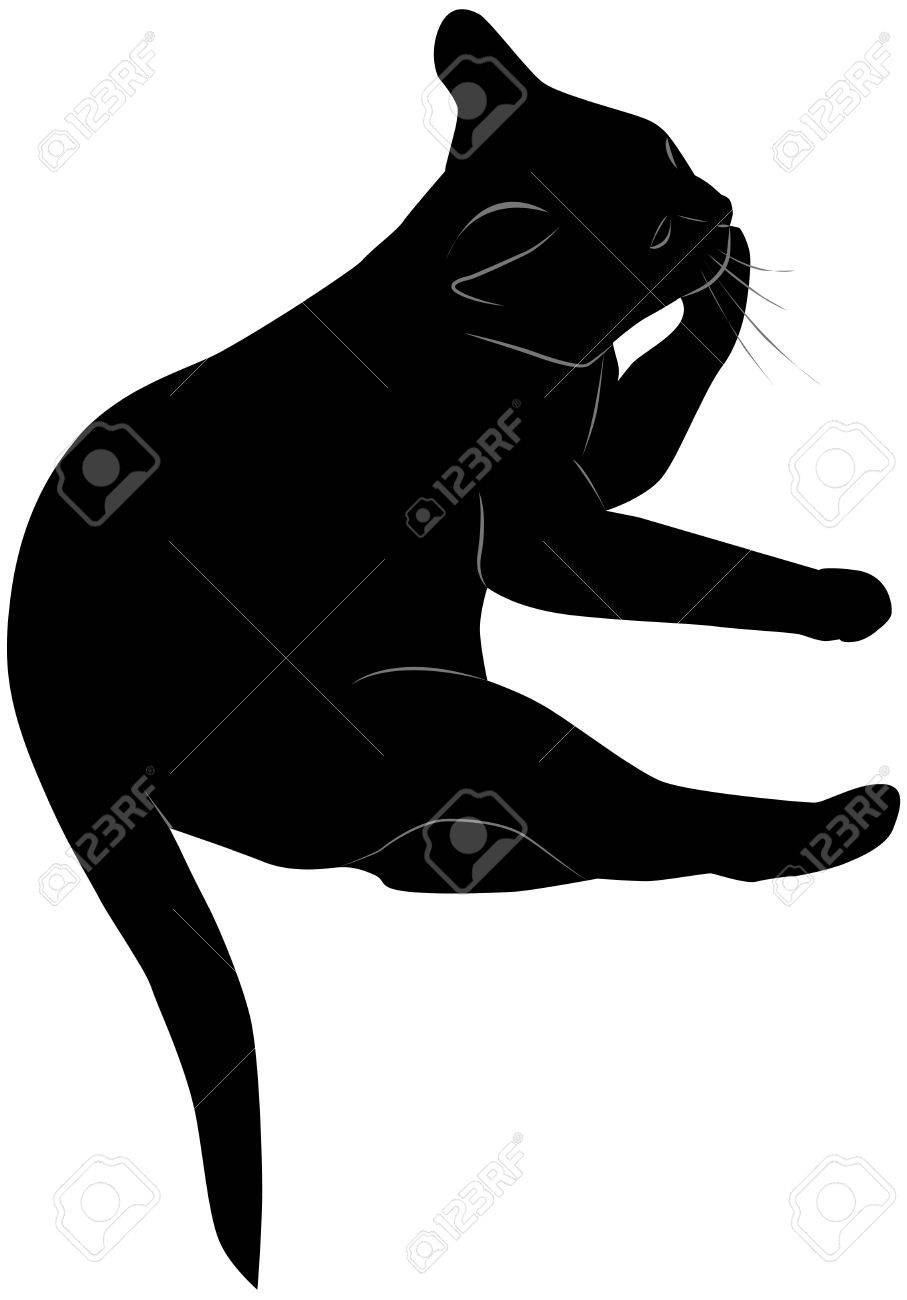 Chat Noir Leche La Patte Clip Art Libres De Droits Vecteurs Et Illustration Image Chat Noir Leche La Patte Clip Art Libres De Droits Vecteurs Et Illustration Image