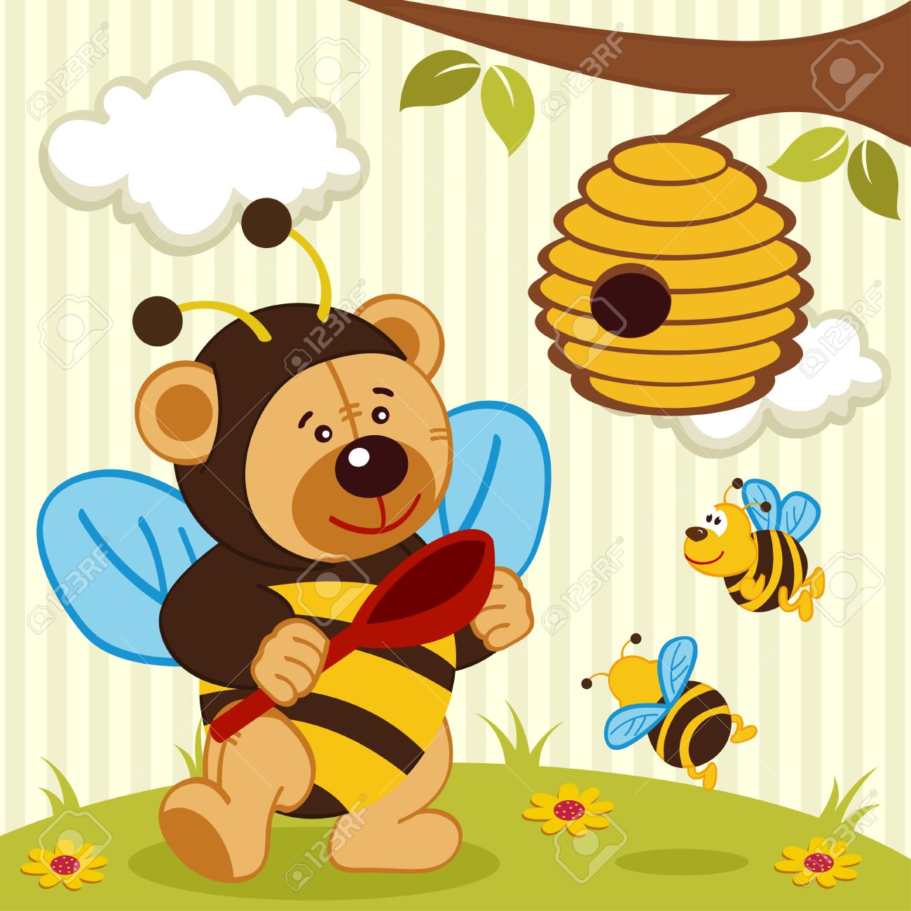 honey bee teddy bear