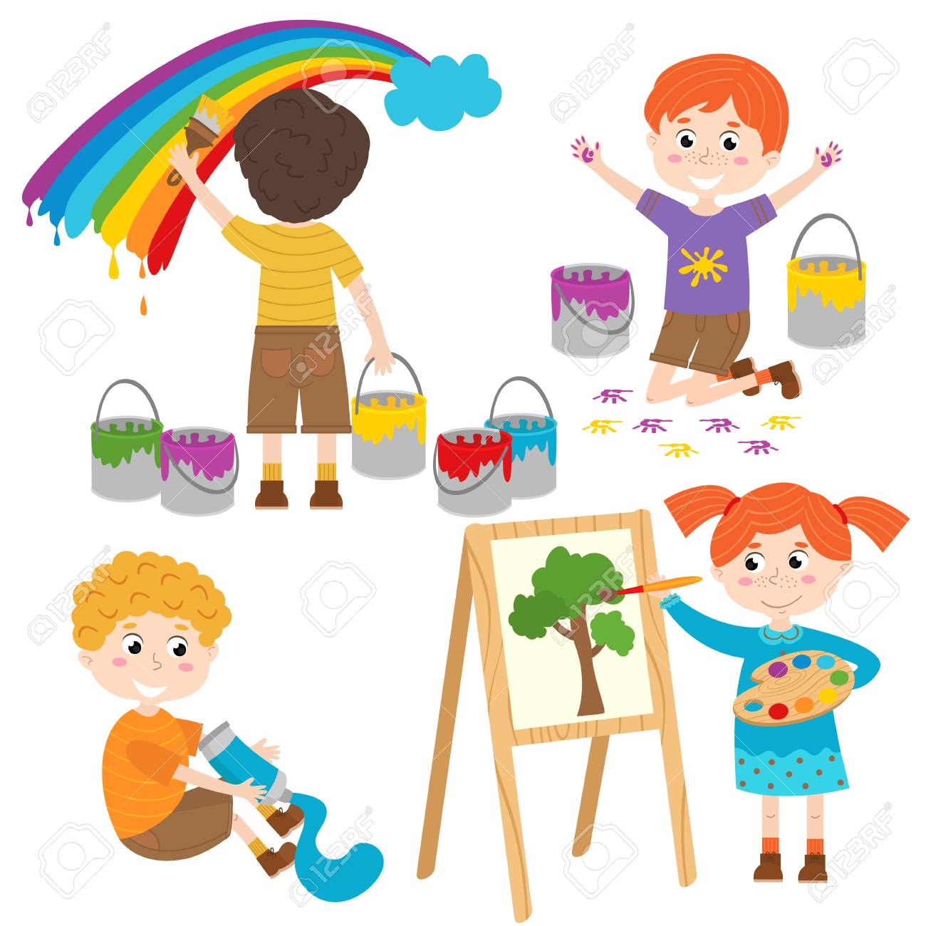 set of isolated children