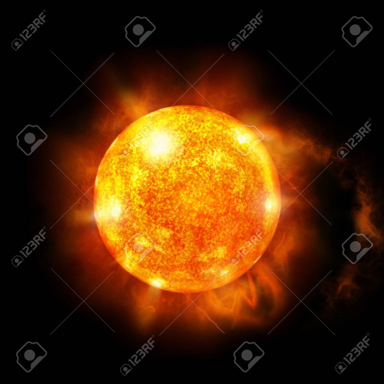 宇宙の詳細な太陽のイメージ 太陽の下で点滅します の写真素材 画像素材 Image 4345