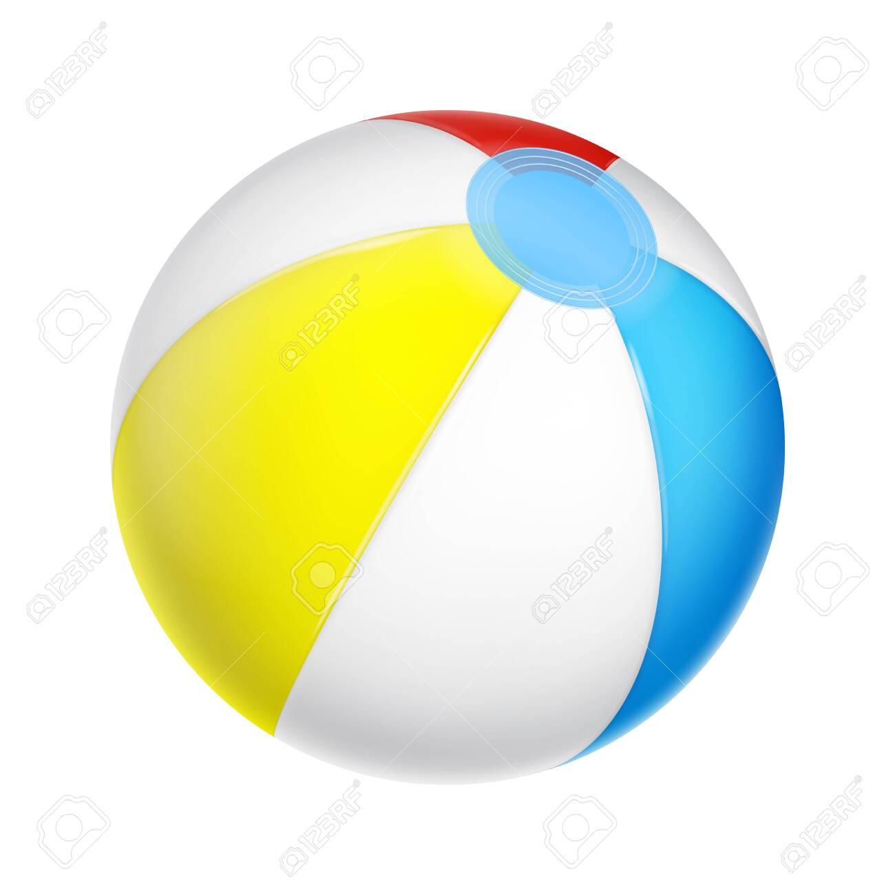 yellow beach ball