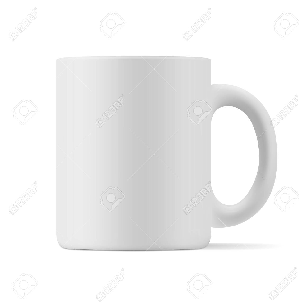 Download Vector Realistic Matte Mockup Of A Mug For Drinks Front View Royalty Free Cliparts Vectors And Stock Illustration Image 156567790