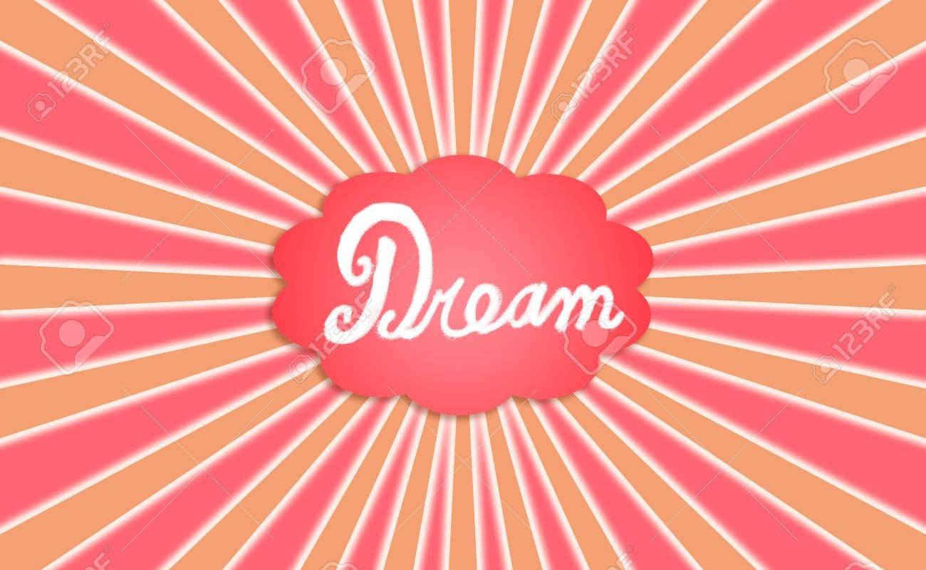 幸せな夢の肯定的なバイブ 概念的なイメージの背景放射 の写真素材 画像素材 Image