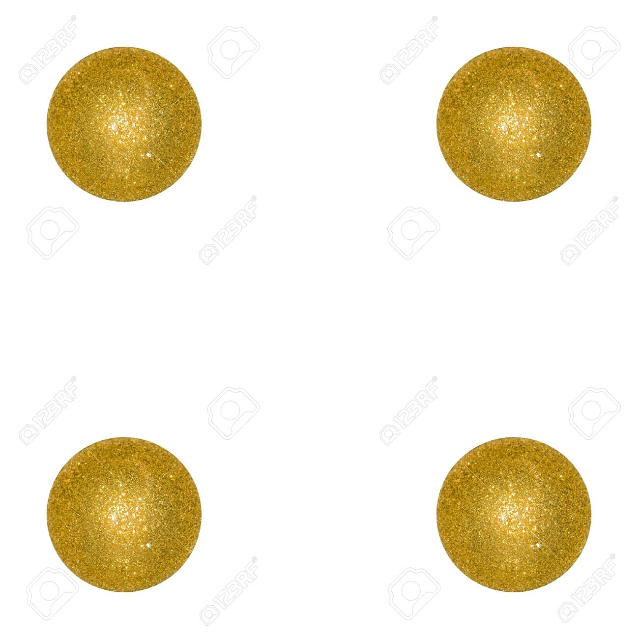 4 金 黄金 ボール 風船 クリスマス ダイス の写真素材 画像素材 Image
