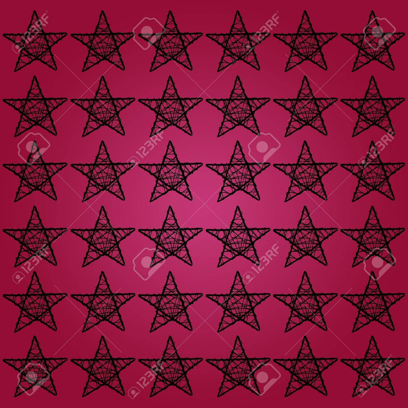 5 つのクリスマスの星ピンクがかった赤紫色の背景にポイントします の写真素材 画像素材 Image