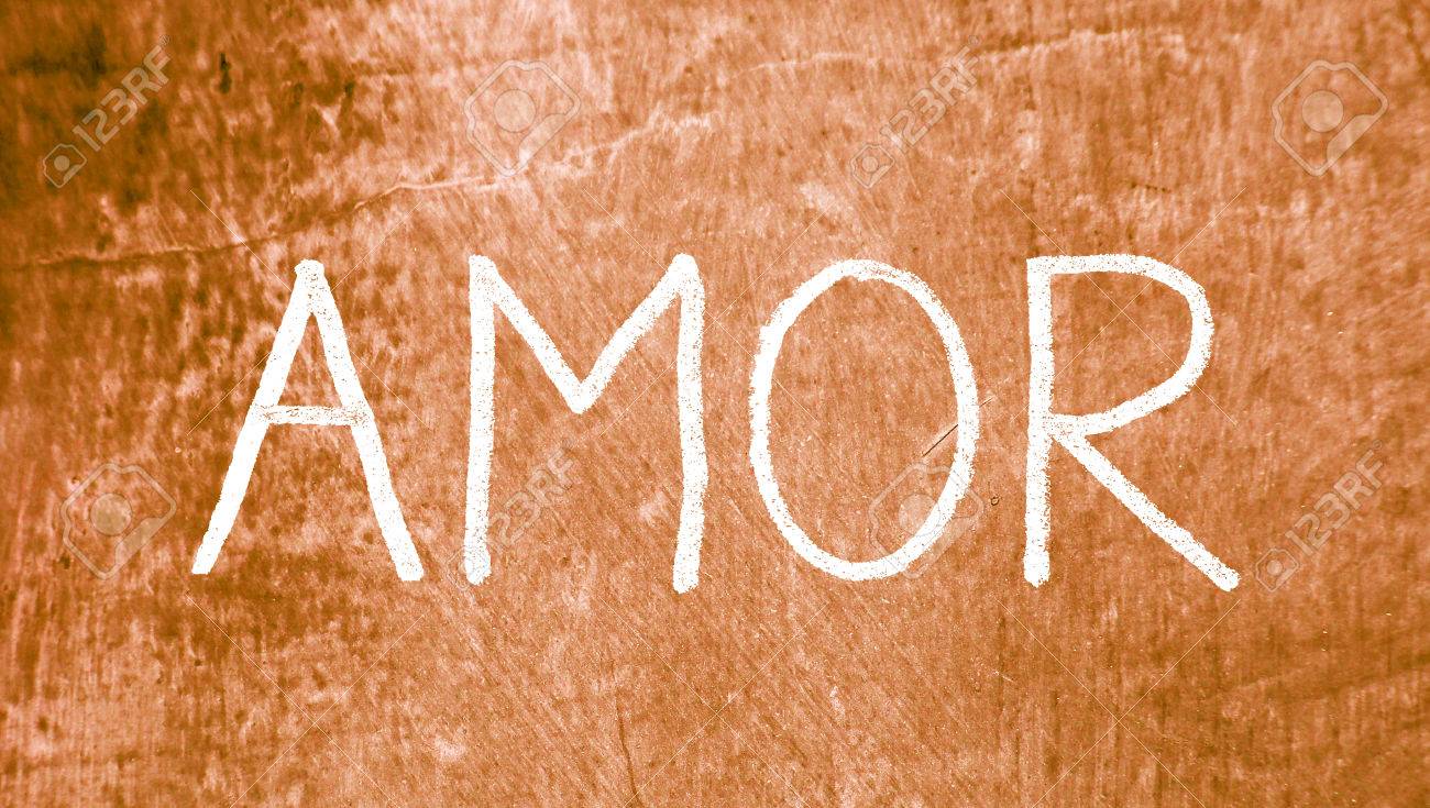 Love Word Of Spanish Clon Grungy Old Sepia Background Stock Photo Love Word Of Spanish Clon Grungy Old Sepia Background Stock Photo