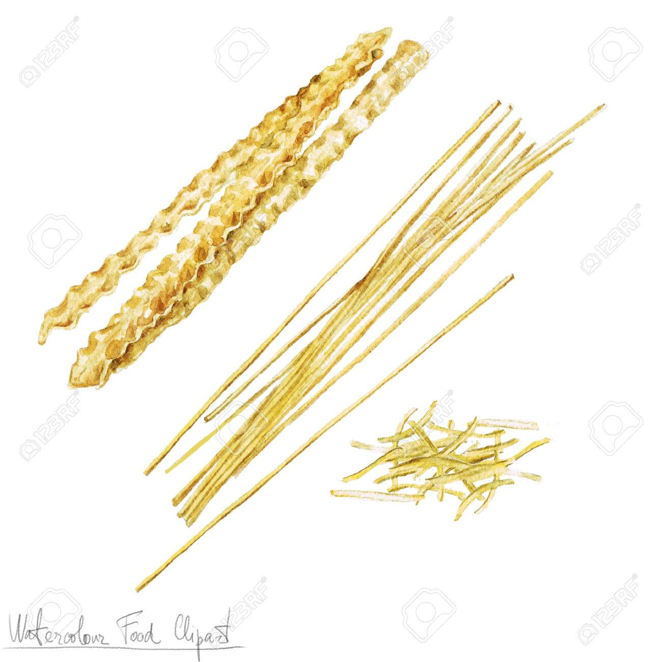 watercolor food clipart pasta stock photo picture and royalty